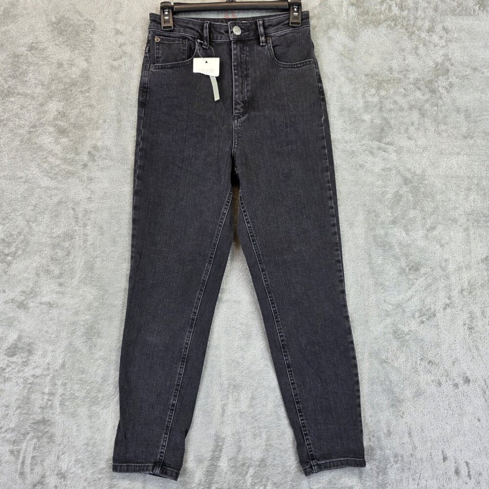 ASOS Denim Jeans Womens Size 28 Black High Rise Tapered Leg Stretch Skinny Pants